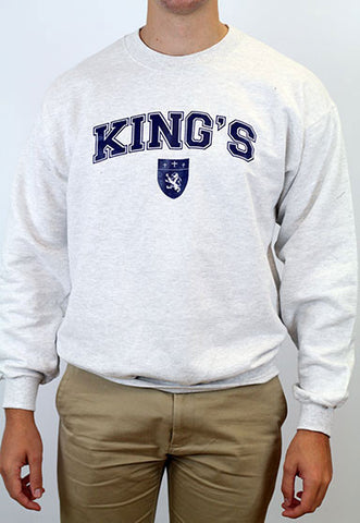 Sweatshirt, Crewneck - King's with Shield